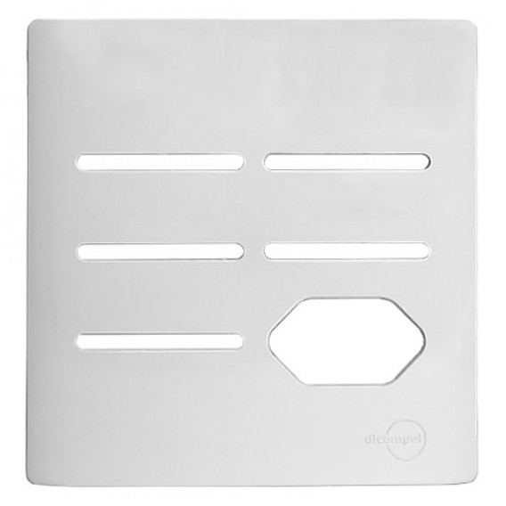 Placa 4x4 5 Interruptores + 1 tomada - Novara Branco